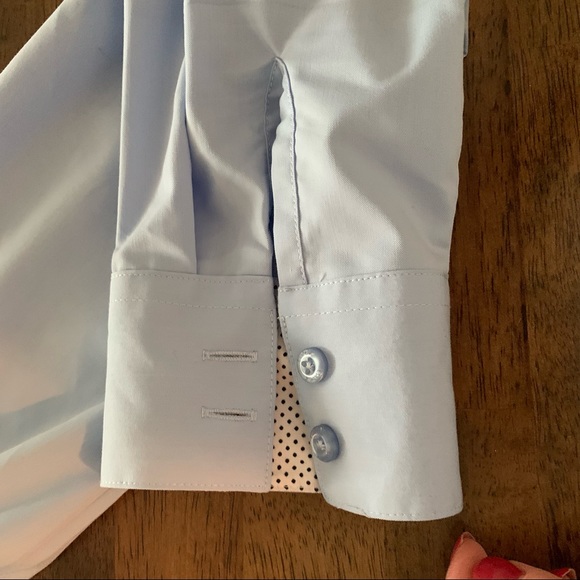 Light Blue Collared Shirt - Wrinkle Resistant - Picture 5 of 5